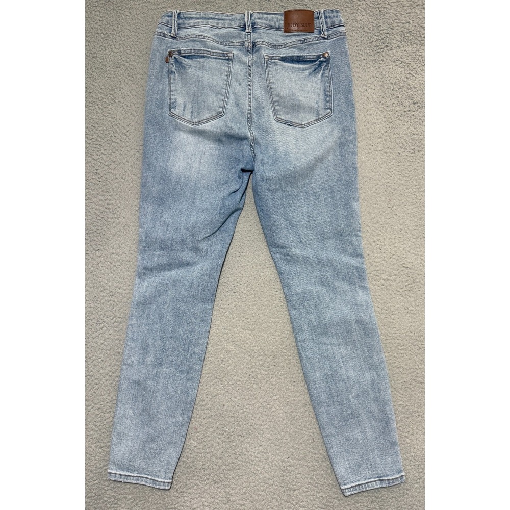 Judy Blue Slim Fit Denim Jeans Stretch Size 15/32 JB88980 LT 32x28 - Picture 5 of 9